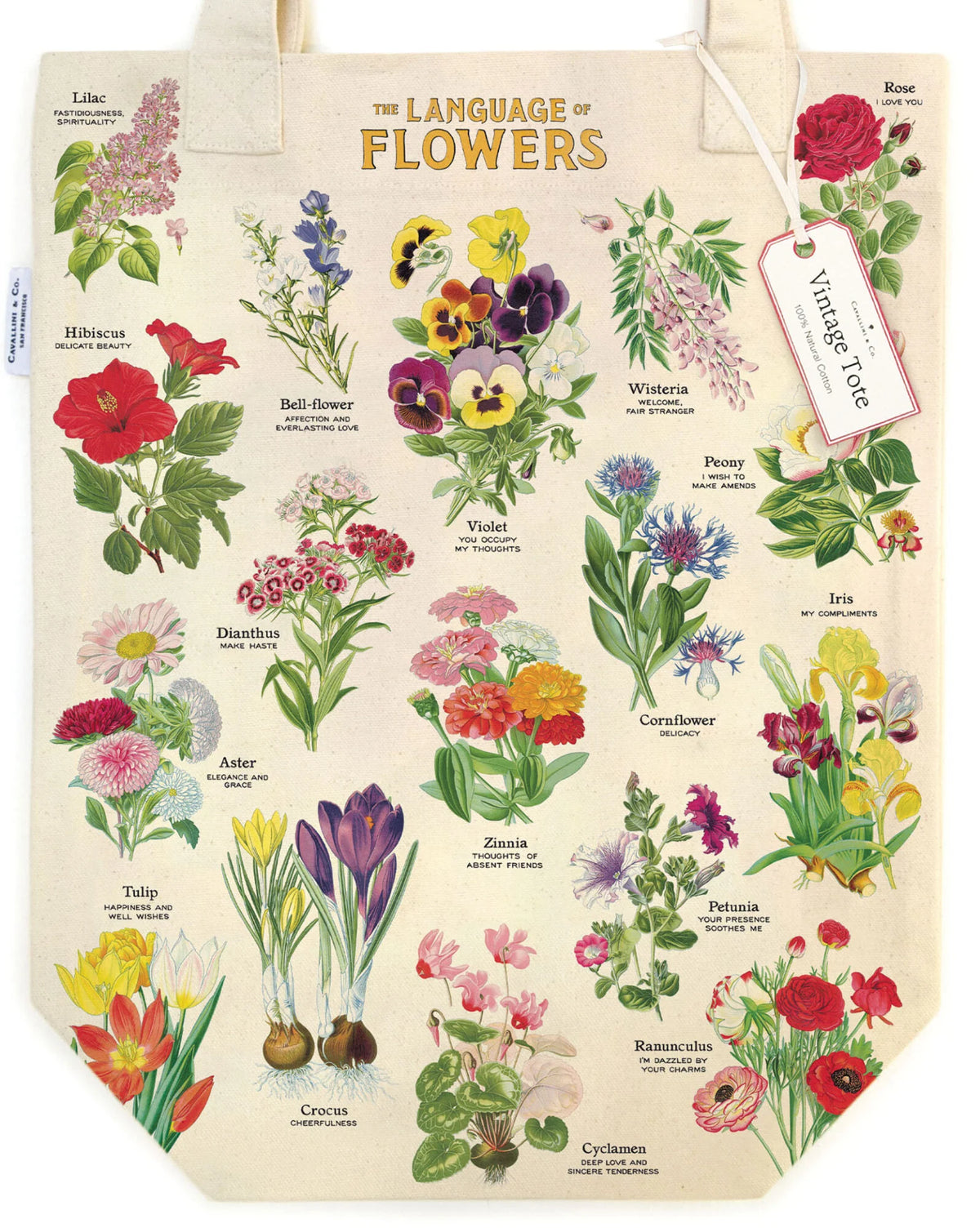 Tote Bag Language of Flowers