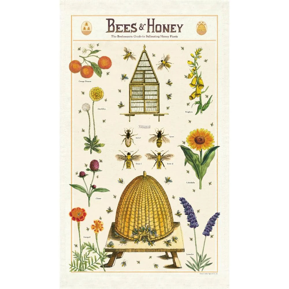Tea Towel - Bees and Honey