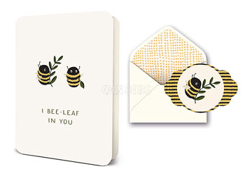 Greeting Card I Bee-Leaf in You