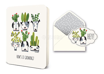 Greeting Card How's it Growing?