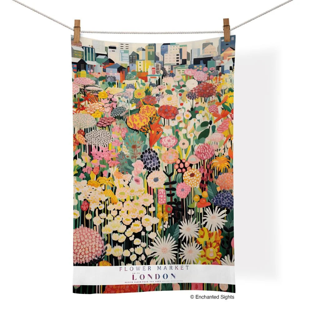 Tea Towel Flower Market