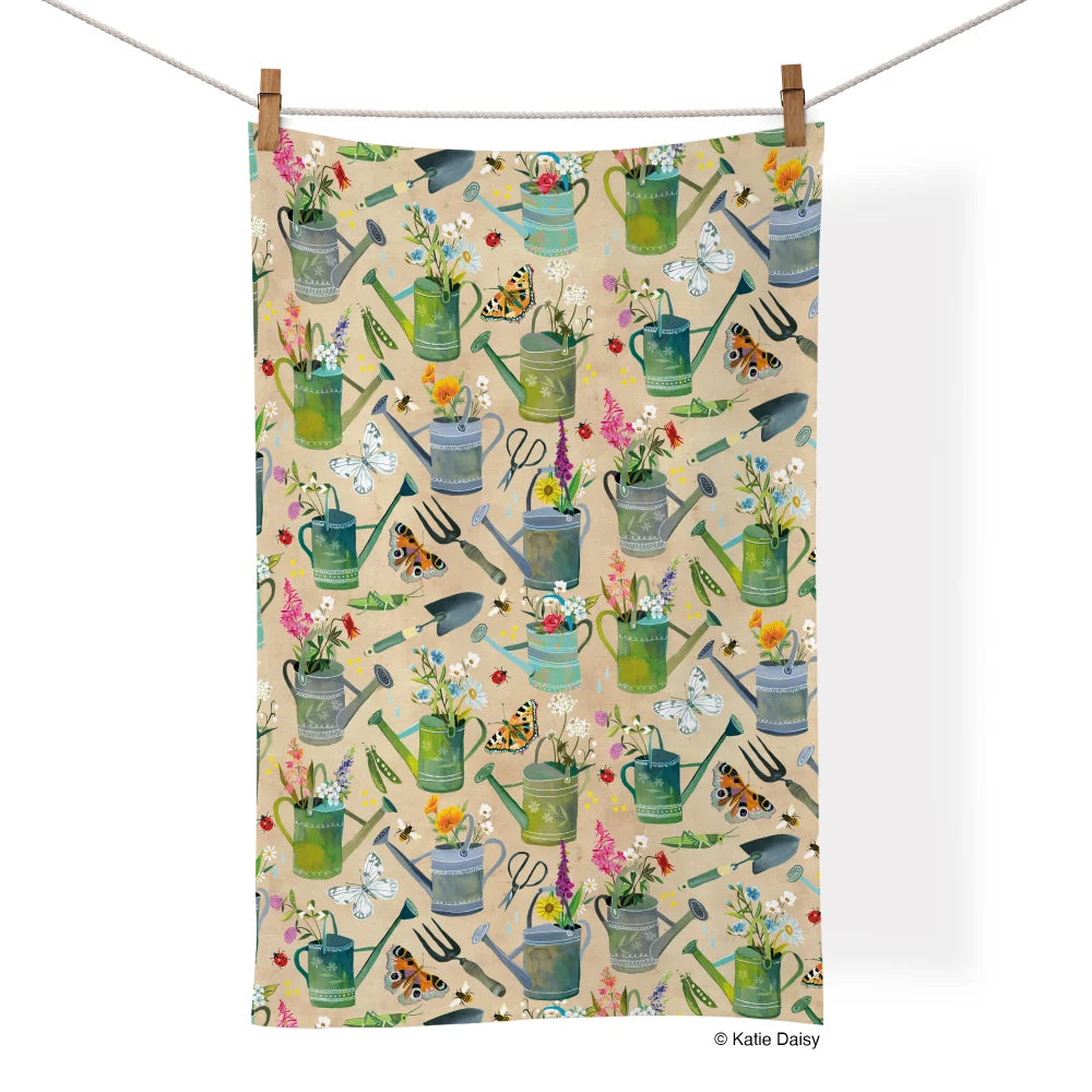 Tea Towel Watering Can