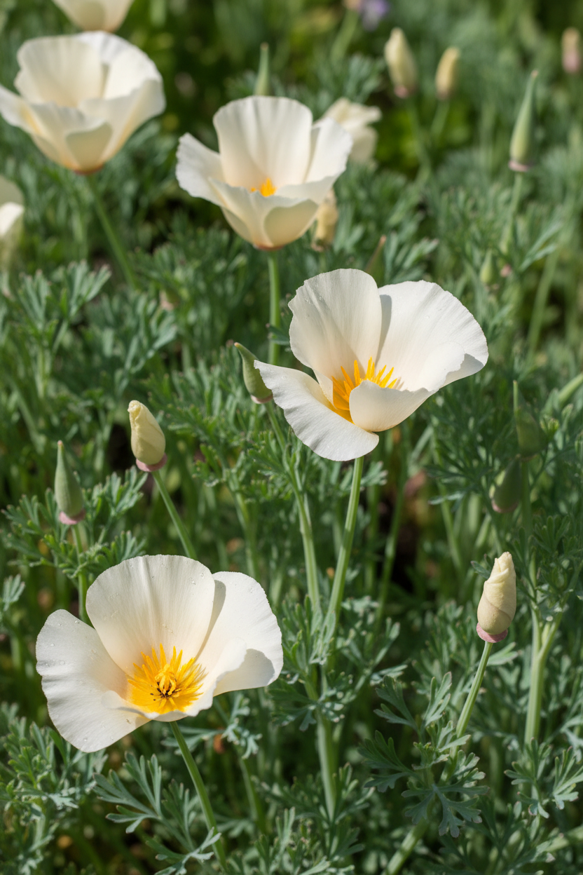 California Poppy Ivory Castle Seeds