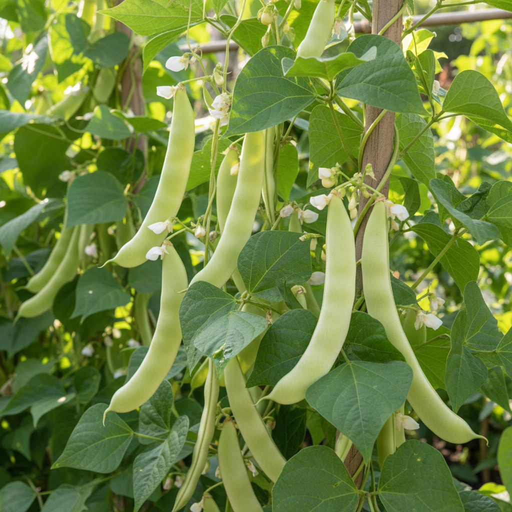 Bean Climbing Lazy Housewife Organic Seeds