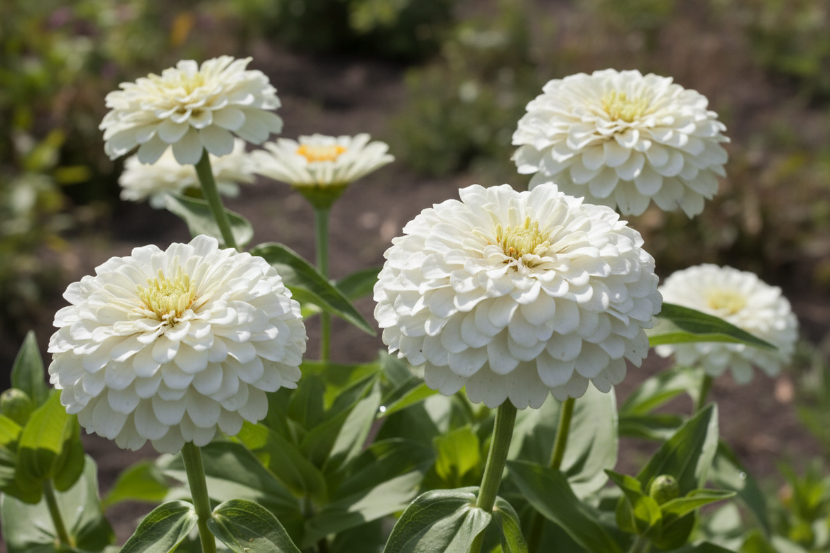 Zinnia Polar Bear Seeds
