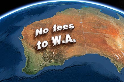 Map of Western Australia.